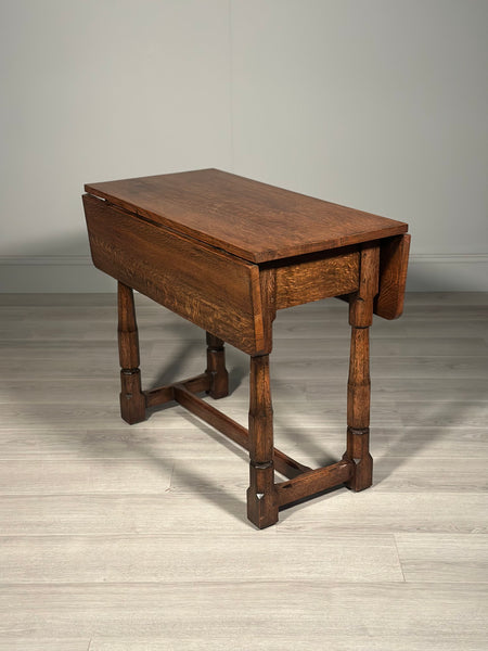 Cotswold Drop Leaf Swivel Oak Table C.1920