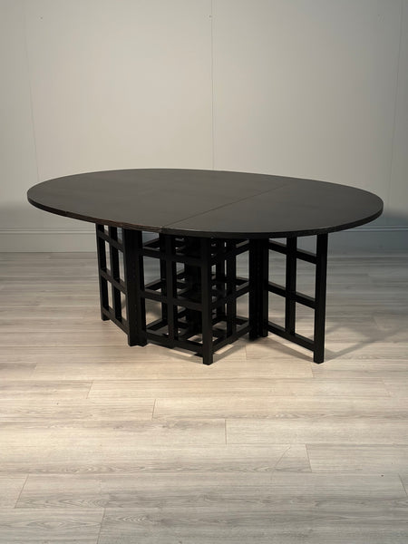 DS1 Dining Table Designed by Charles Rennie Mackintosh, Italy 1980’s