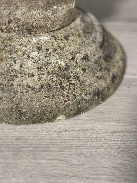 Vintage Composite Stone Birdbath