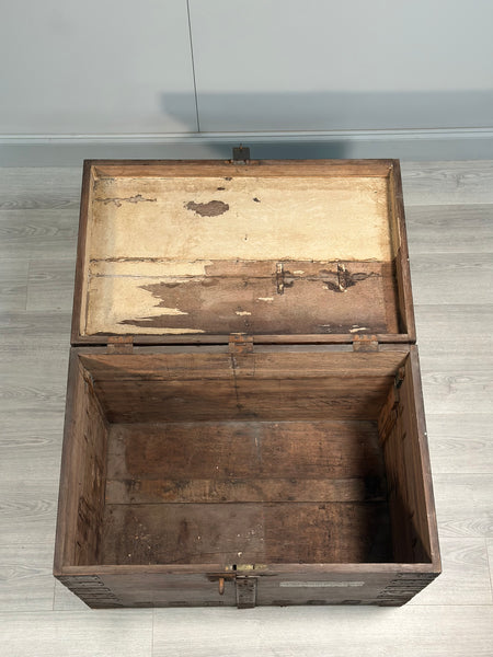 Antique Oak Silver Chest