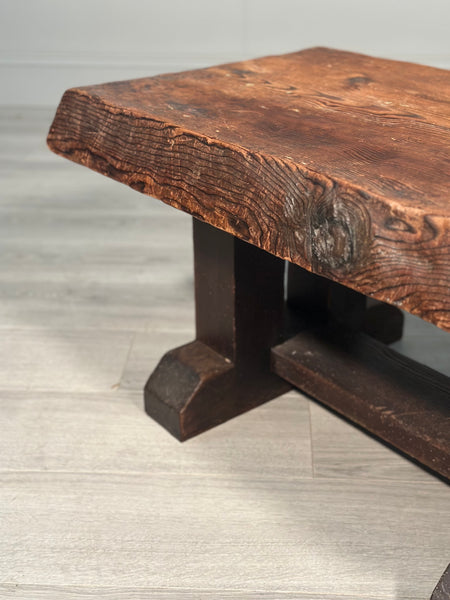 Chunky Natural Antique Coffee Table