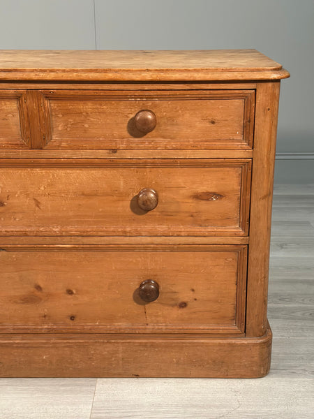 Victorian Pine Chest Of Drawers