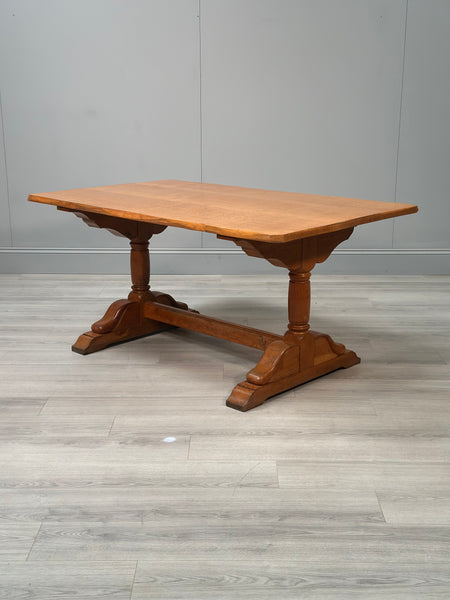 Oak Refectory Table - Yorkshire Critter Man