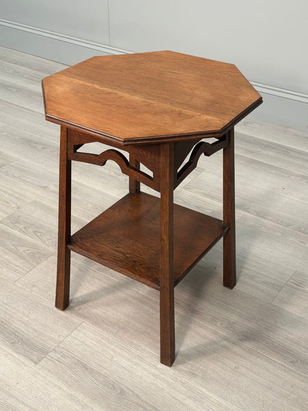 Arts And Crafts Oak Side Table c1910
