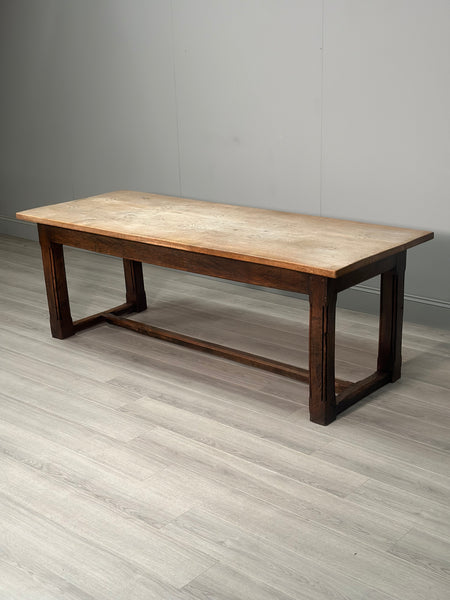 Large Antique Oak Dining Table