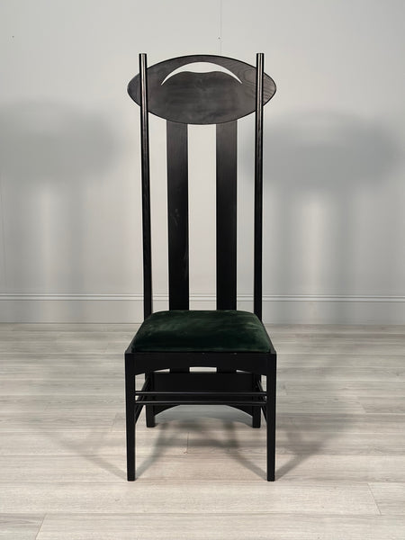 Set of 6 Argyle Dining Chairs Designed By Charles Rennie Mackintosh, Italy 1980’s