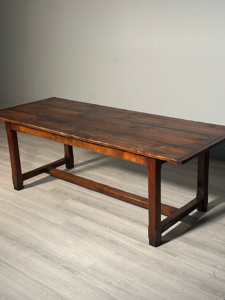 19th Century Style Cherry Wood Large Refectory Table