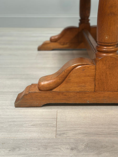 Oak Refectory Table - Yorkshire Critter Man