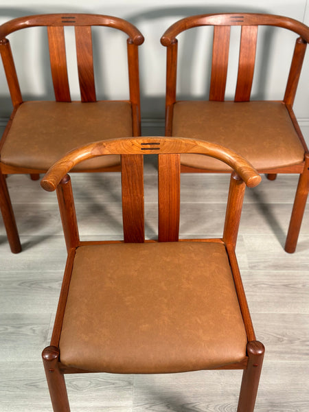 Set Of 6 Danish Dining Chairs By Hans J. Frydendal For Boltinge Stolefabrik, 1970s