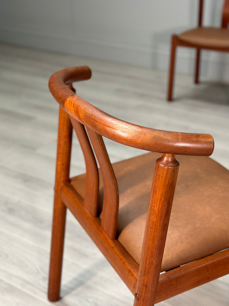 Set Of 6 Danish Dining Chairs By Hans J. Frydendal For Boltinge Stolefabrik, 1970s