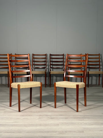 A Set Of 8 Rosewood Dining Chairs By Svegards Markaryd, Sweden
