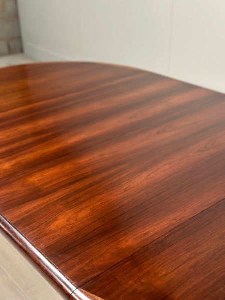 Danish Rosewood Dining Table By Bernhard Pedersen and Son