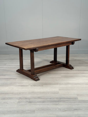 Arts & Crafts Oak Refectory Table C.1900