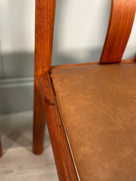 Set Of 6 Danish Dining Chairs By Hans J. Frydendal For Boltinge Stolefabrik, 1970s