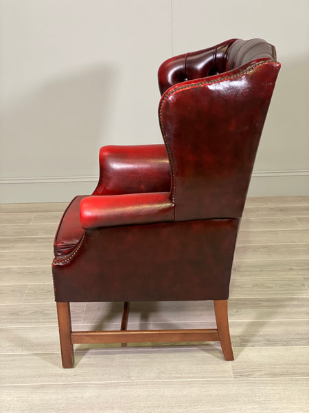 Georgian Style Chesterfield Wingback Armchair