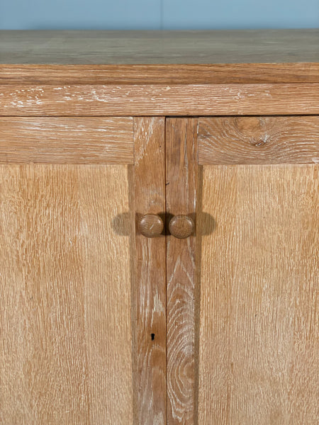 Large Antique Oak School Cupboard