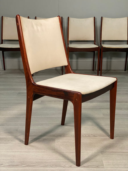 Set Of Nine Danish Rosewood Chairs By Johannes Andersen