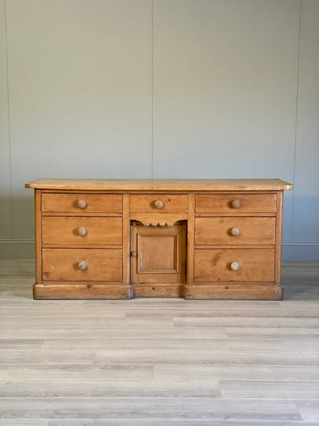 19th Century Pine Dresser Base With Sycamore Top