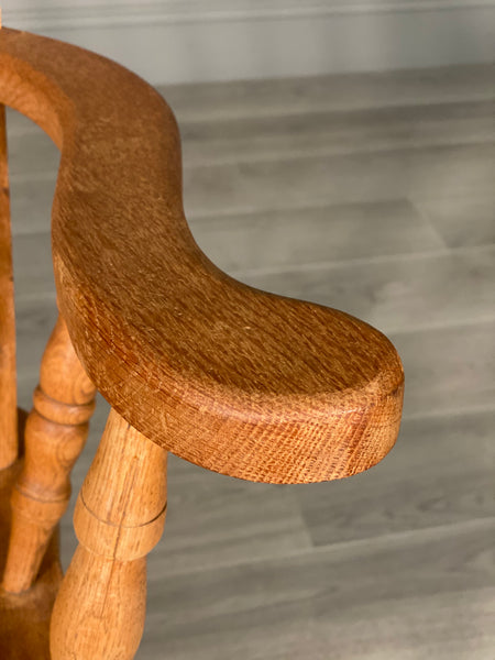 Large Antique Oak Rocking Chair