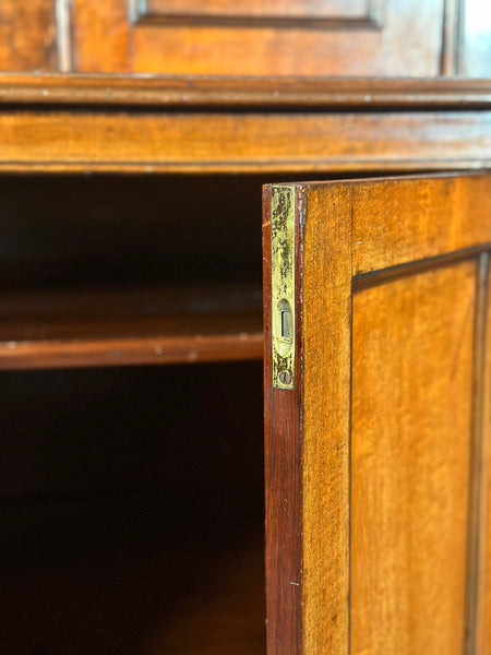 19th Century Figured Mahogany Housekeeper Cupboard