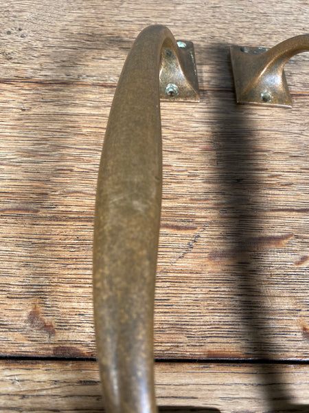 A Pair Of Victorian Bronze Pull Shop Handles