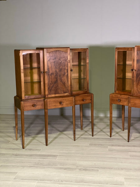 A Pair Of Walnut Cabinets By Arthur Reynolds Of Ludlow