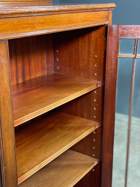 Edwardian Glazed Mahogany Bookcase