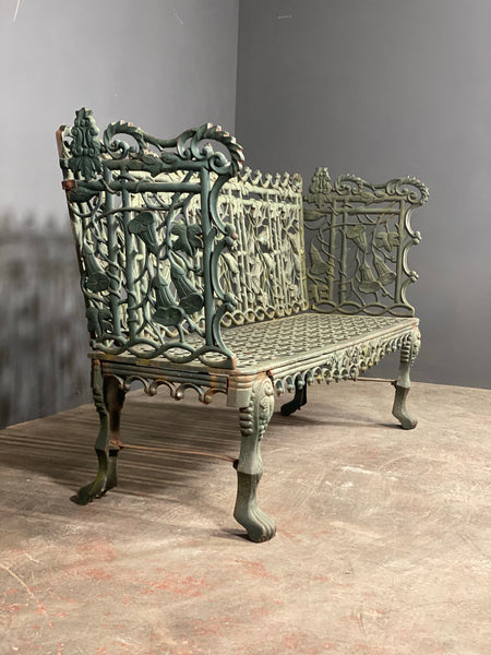Large 20th Century Cast Iron Garden Bench