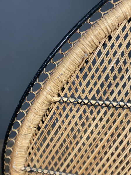 Vintage Rattan Peacock Chair