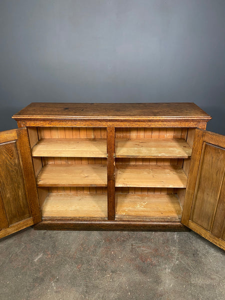 Large Antique Early 20th Century Oak School Cupboard