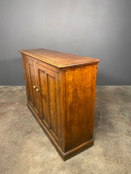 Large Antique Early 20th Century Oak School Cupboard