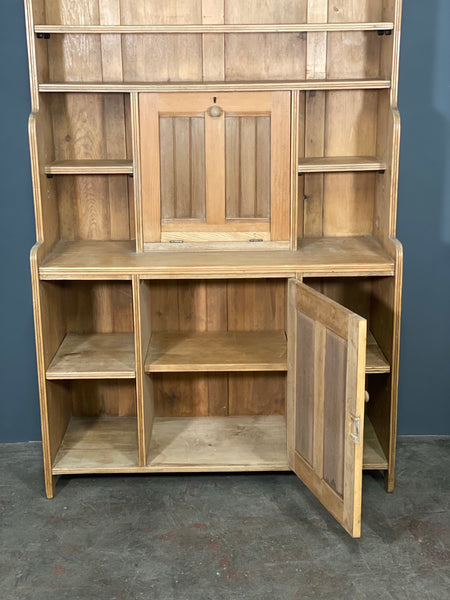 Edwardian Waterfall Bookcase Writing Desk