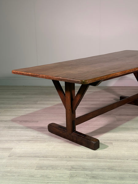Monumental 19th Century Oak Refectory Table