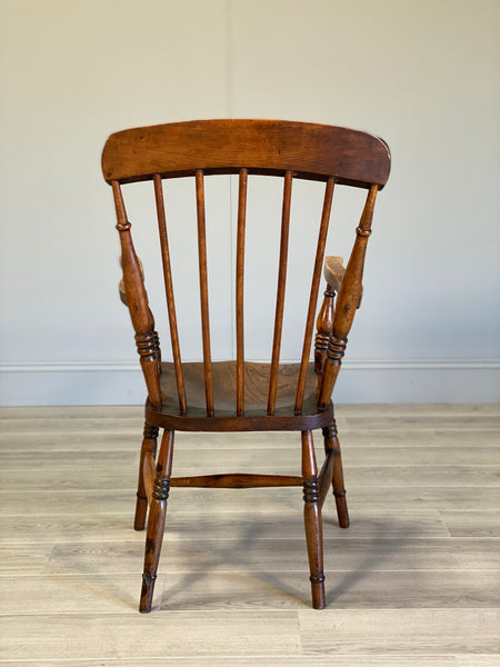 19th Century High Back Elm Windsor Chair