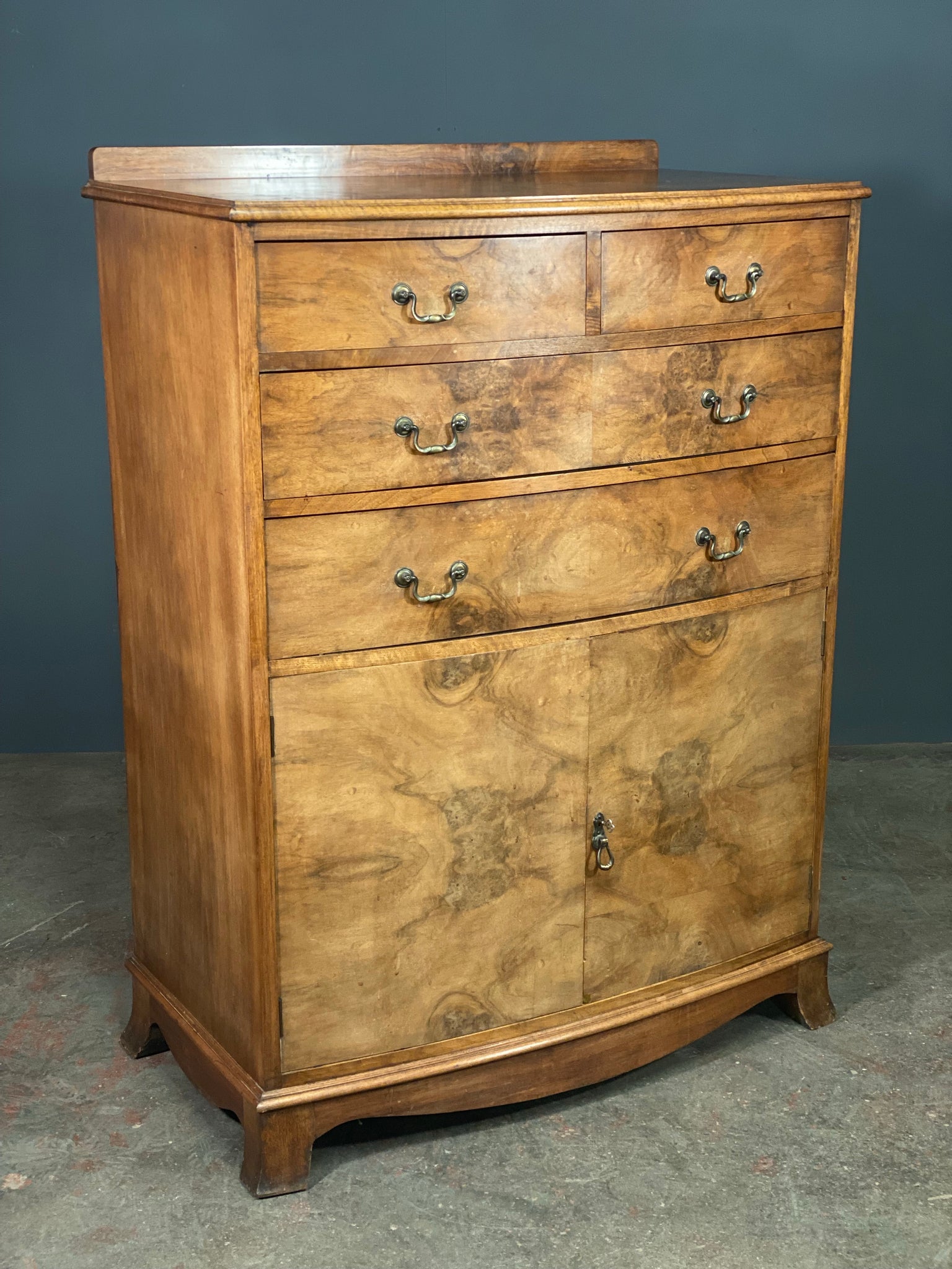 Early 20th Century Burr Walnut Chest Of Drawers