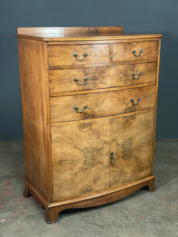 Early 20th Century Burr Walnut Chest Of Drawers