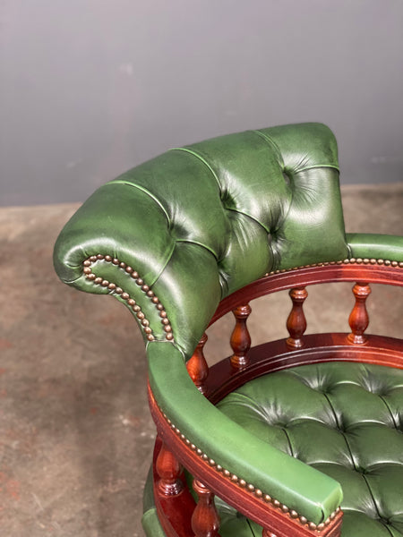 Vintage Chesterfield Captains Desk Chair
