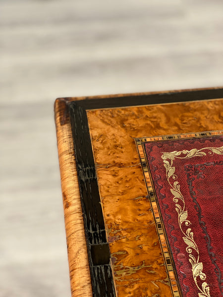 19th Century Burr Walnut Writing Desk