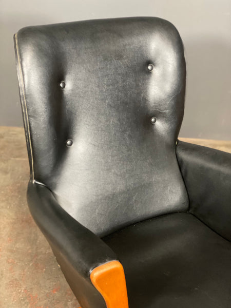 Mid Century Reclining Swivel Chair