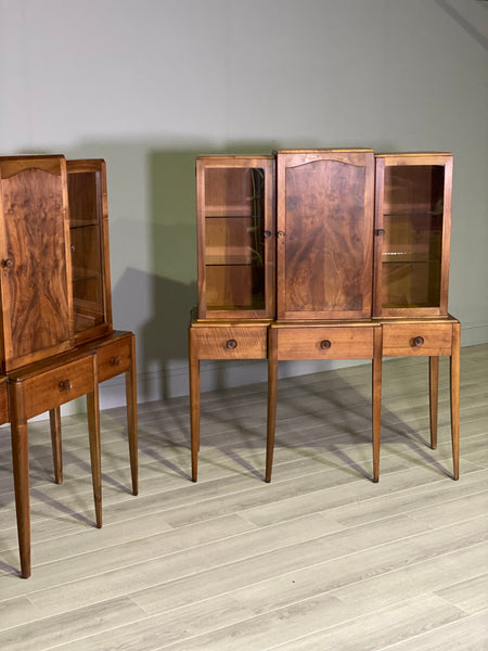 A Pair Of Walnut Cabinets By Arthur Reynolds Of Ludlow