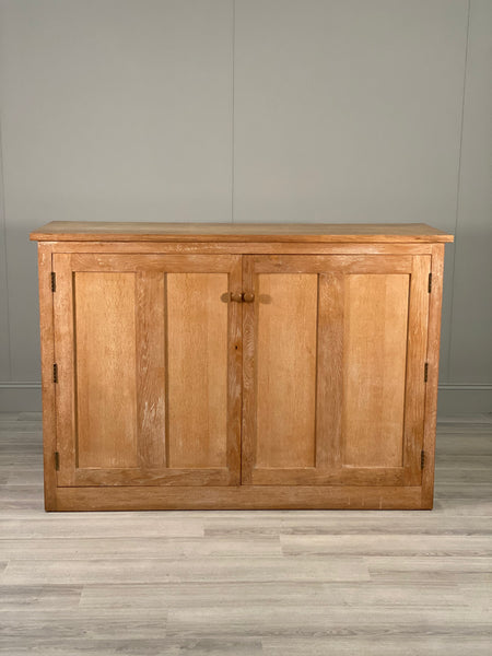 Large Antique Oak School Cupboard