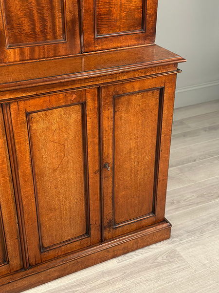 19th Century Figured Mahogany Housekeeper Cupboard