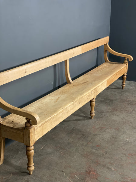 9ft Victorian Pine Bench