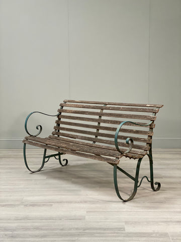 19th Century Garden Bench In Original Condition