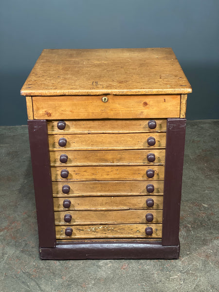 Victorian Wellington Pine Collectors Cabinet