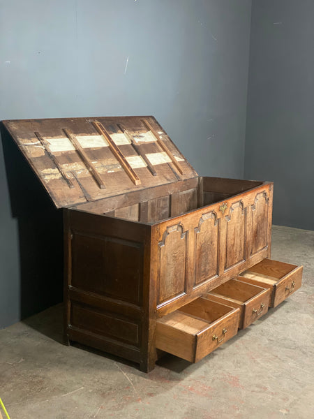 Large Georgian Oak Chest