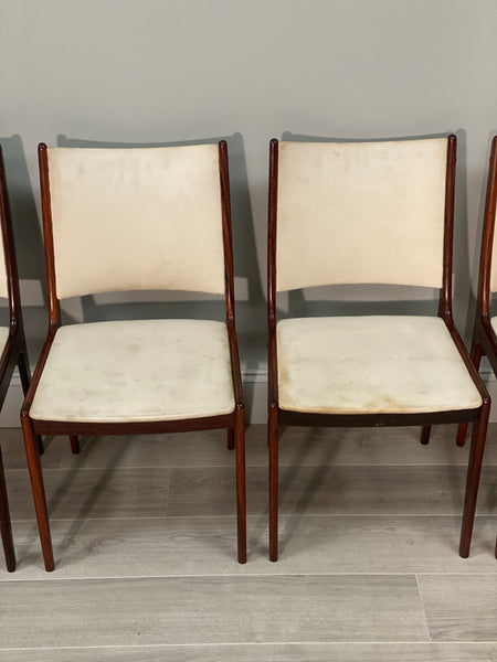 Set Of Nine Danish Rosewood Chairs By Johannes Andersen
