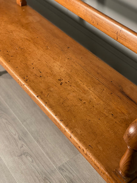 Large 19th Century Pine Bench