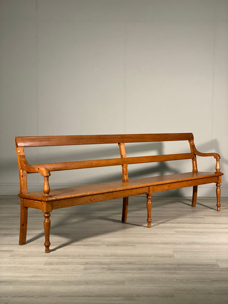 Large 19th Century Pine Bench