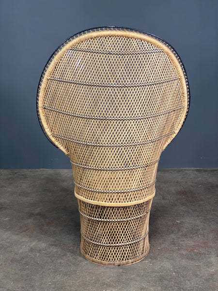 Vintage Rattan Peacock Chair